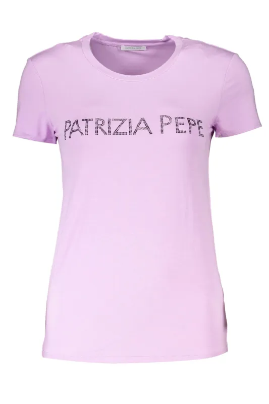 PATRIZIA PEPE WOMEN S SHORT SLEEVE T-SHIRT PURPLE sold by Siebentaschen