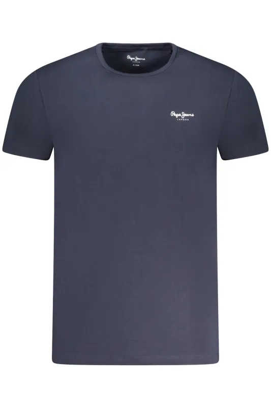 PEPE JEANS MEN S SHORT SLEEVE T-SHIRT BLUE sold by Siebentaschen