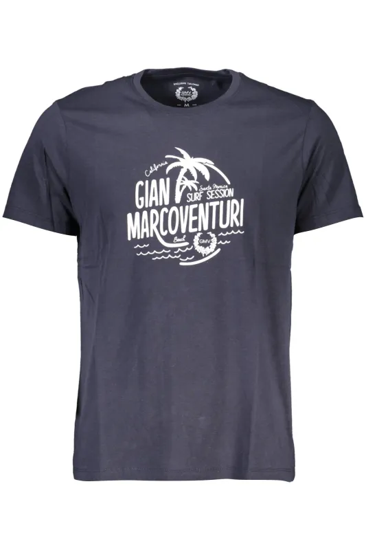 GIAN MARCO VENTURI MEN S SHORT SLEEVED T-SHIRT BLUE sold by Siebentaschen