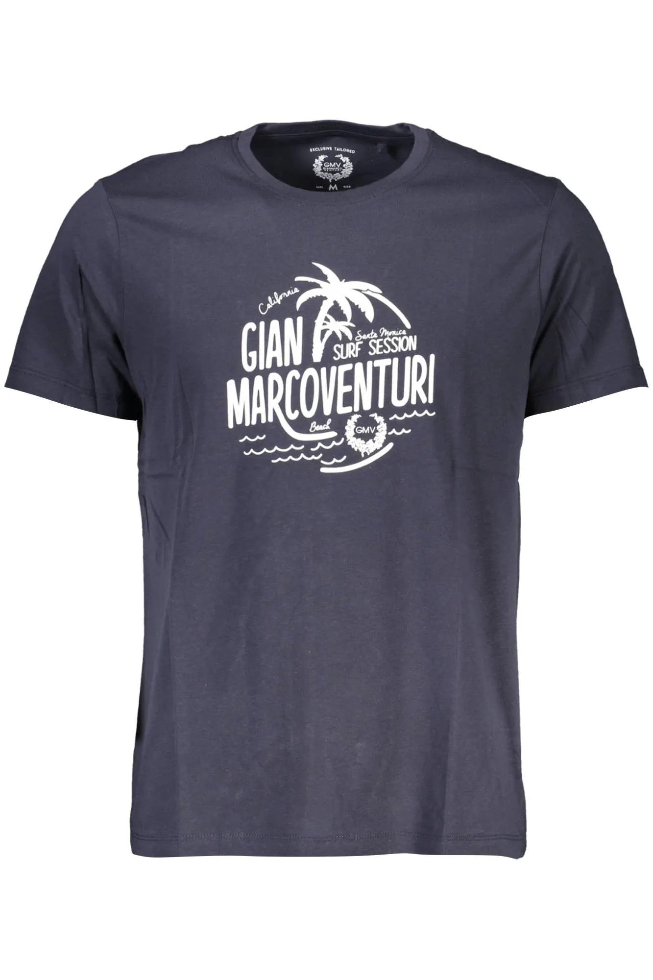 GIAN MARCO VENTURI MEN S SHORT SLEEVED T-SHIRT BLUE sold by Siebentaschen