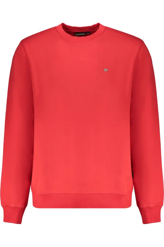 NAPAPIJRI RED MEN S ZIP-LESS SWEATSHIRT sold by Siebentaschen