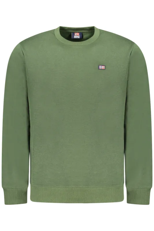 NORWAY 1963 MEN S ZIP-UP SWEATSHIRT, GREEN made by Siebentaschen