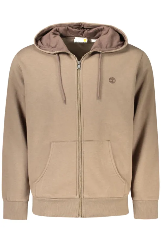 TIMBERLAND MEN S BROWN ZIP-UP SWEATSHIRT made by Timberland