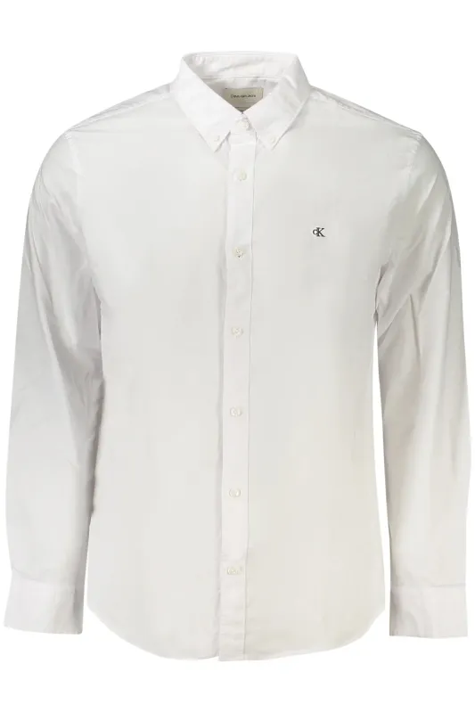 CALVIN KLEIN MEN S LONG-SLEEVED SHIRT WHITE sold by Siebentaschen