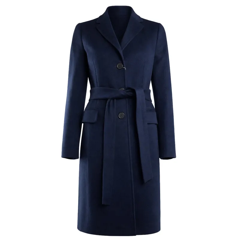 Loro Piana Fabric Coats Blue Woman sold by Siebentaschen