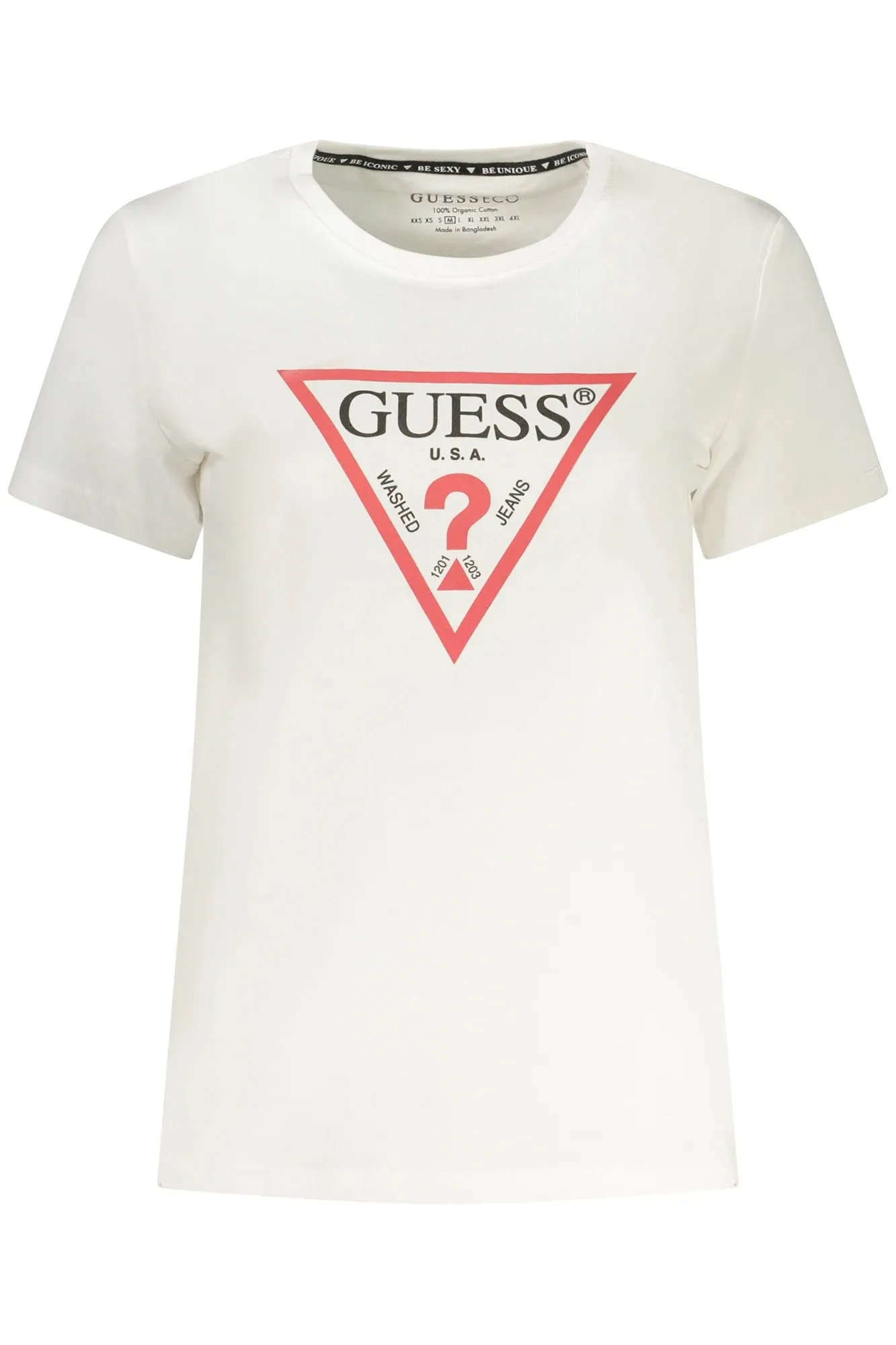 GUESS JEANS WOMEN S SHORT-SLEEVE T-SHIRT WHITE sold by Siebentaschen
