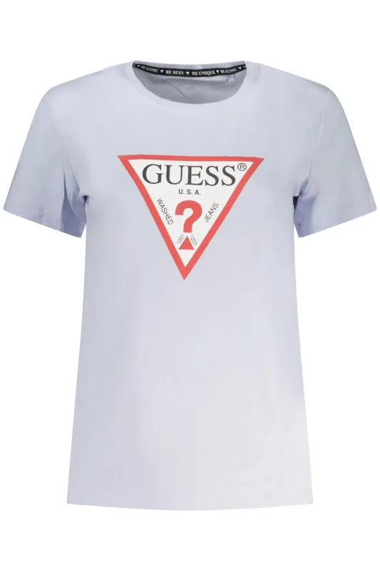 GUESS JEANS WOMEN S SHORT-SLEEVED T-SHIRT, BLUE sold by Siebentaschen