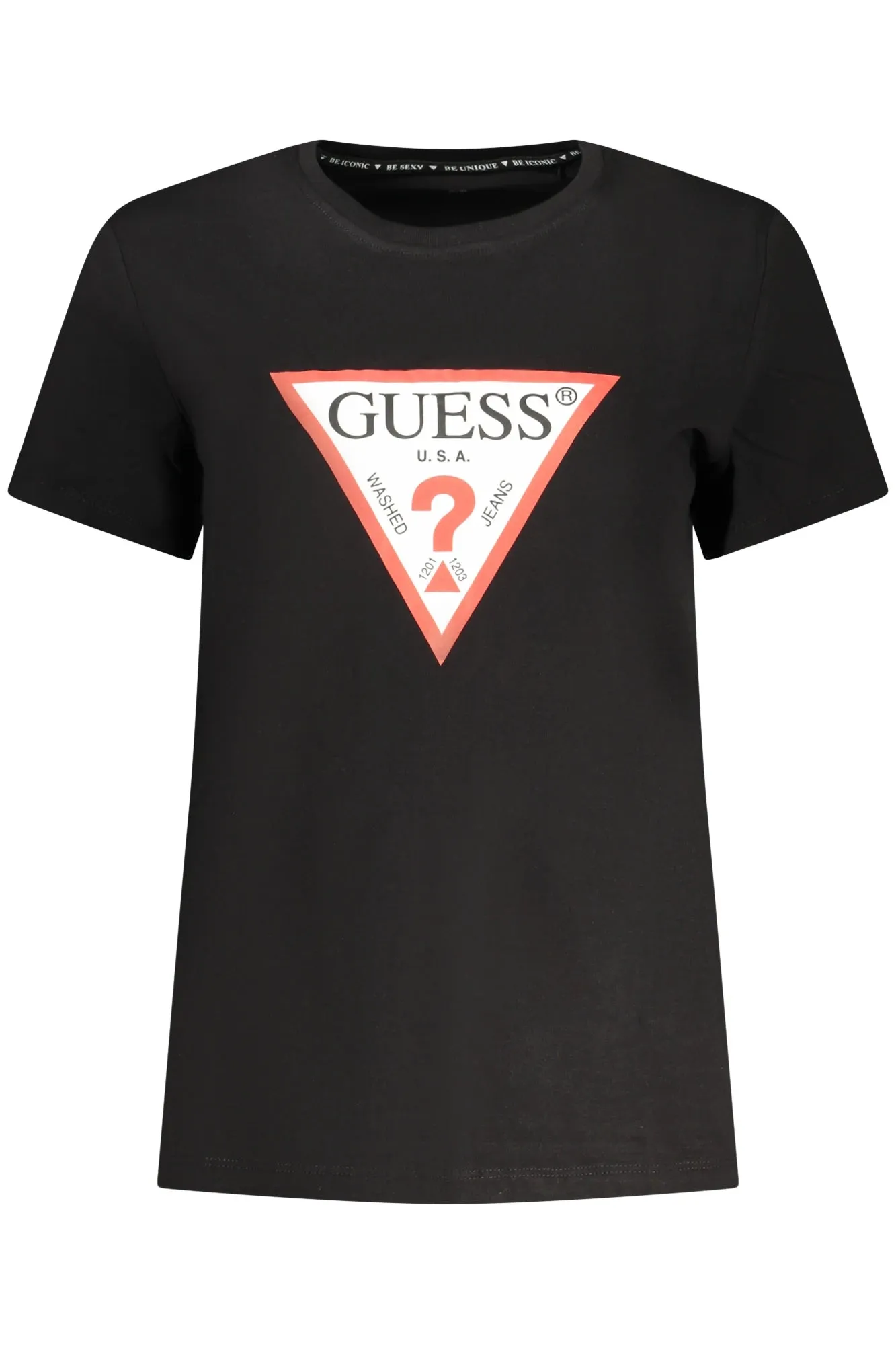 GUESS JEANS WOMEN S SHORT-SLEEVED T-SHIRT BLACK sold by Siebentaschen