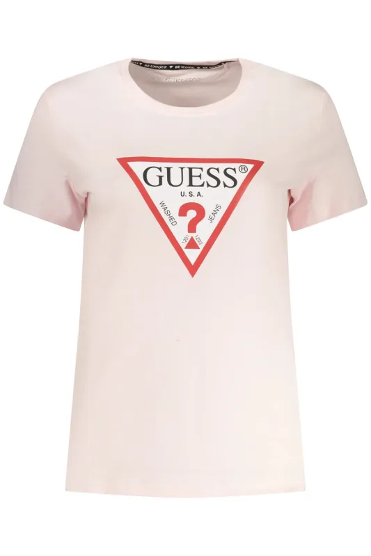 GUESS JEANS WOMEN S SHORT SLEEVE T-SHIRT PINK sold by Siebentaschen