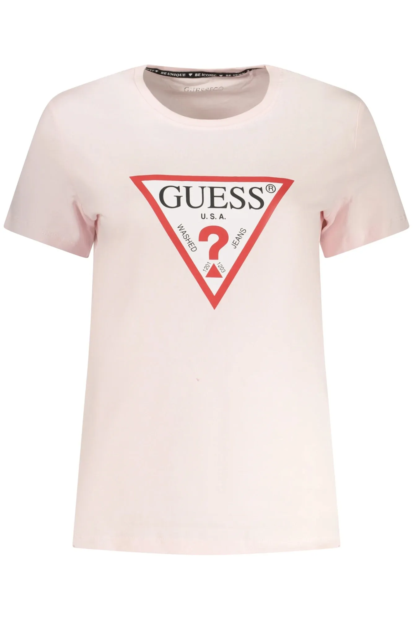 GUESS JEANS WOMEN S SHORT SLEEVE T-SHIRT PINK sold by Siebentaschen
