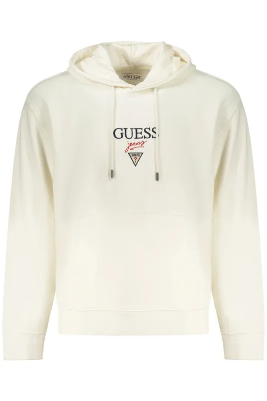 GUESS JEANS MEN S WHITE ZIP-UP SWEATSHIRT sold by Siebentaschen