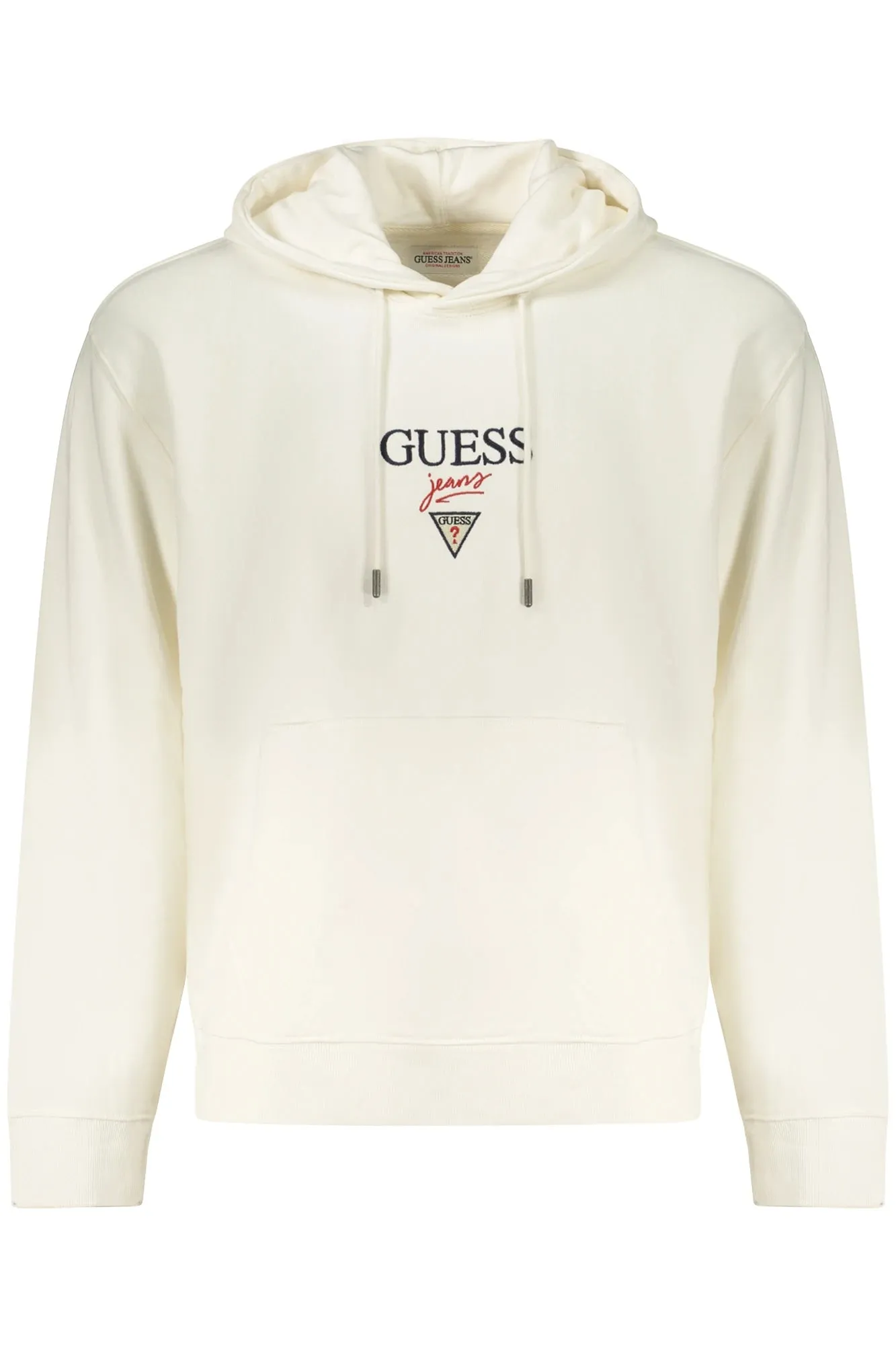 GUESS JEANS MEN S WHITE ZIP-UP SWEATSHIRT sold by Siebentaschen