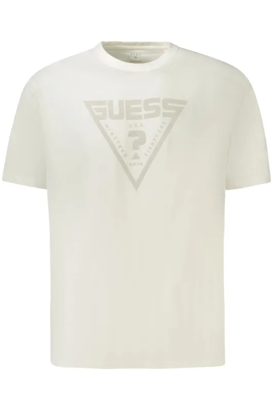 GUESS JEANS SHORT SLEEVE T-SHIRT MEN WHITE sold by Siebentaschen
