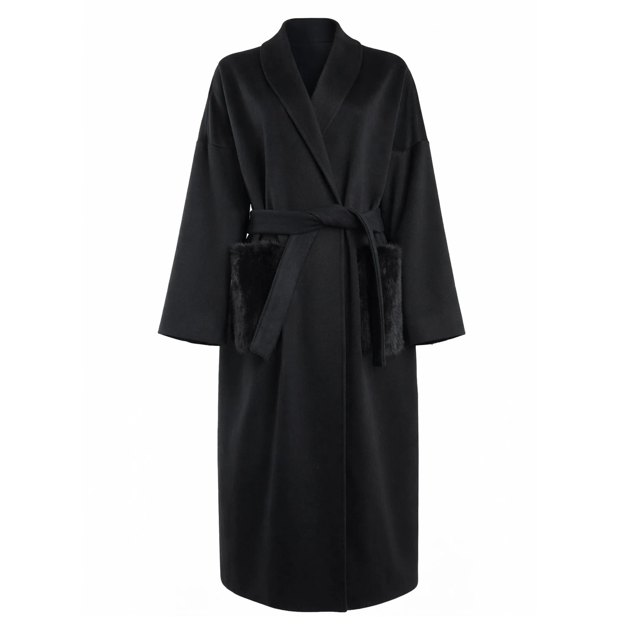 Loro Piana Fabric Coats Black Woman sold by Siebentaschen