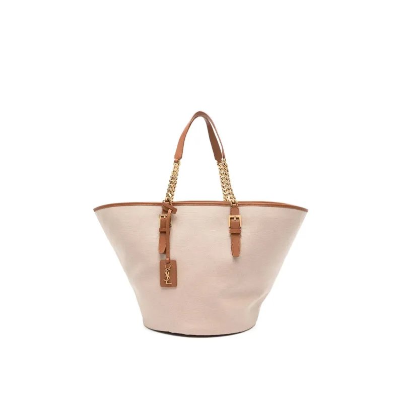 Saint Laurent Cassandre-tag Canvas Tote Bag sold by Siebentaschen