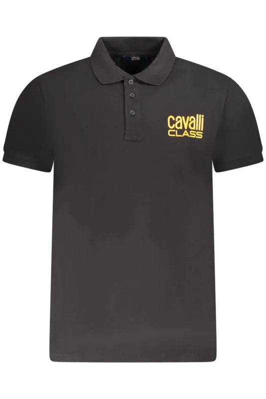 CAVALLI CLASS POLO SHORT SLEEVE MEN BLACK sold by Siebentaschen