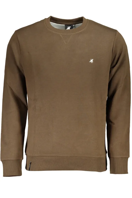 US GRAND MEN S BROWN ZIP-UP SWEATSHIRT sold by Siebentaschen
