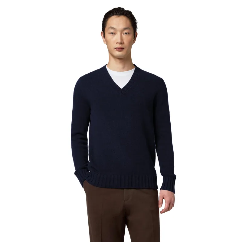 Alpha Studio Sweaters Blue Man sold by Siebentaschen