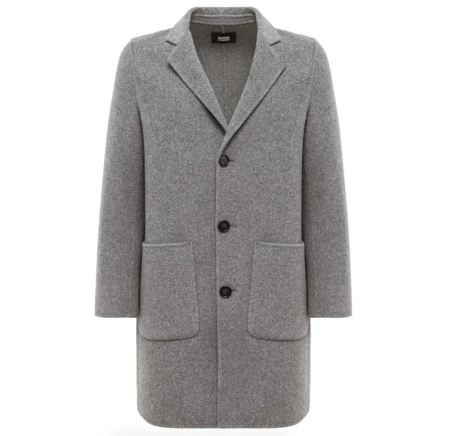 Alpha Studio Coats Grey Man sold by Siebentaschen