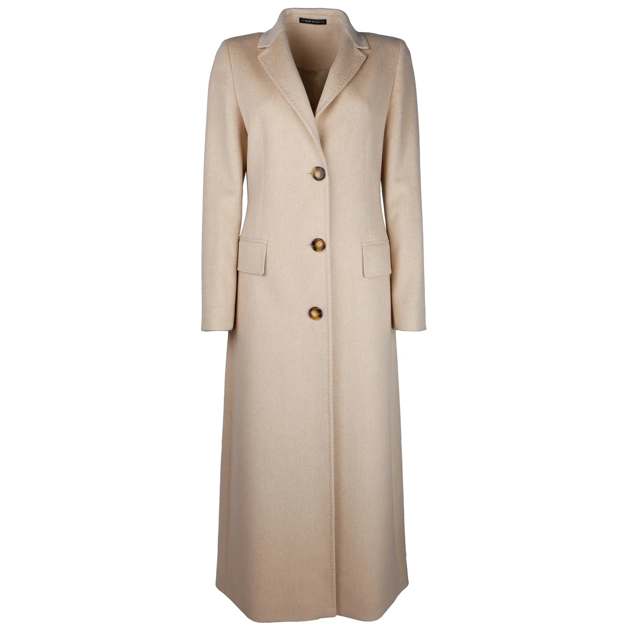 Loro Piana Fabric Coats Beige Woman sold by Siebentaschen