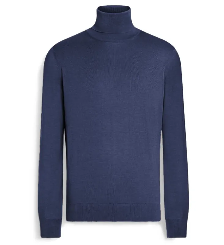 Emilio Romanelli Sweaters Blue Man made by Siebentaschen