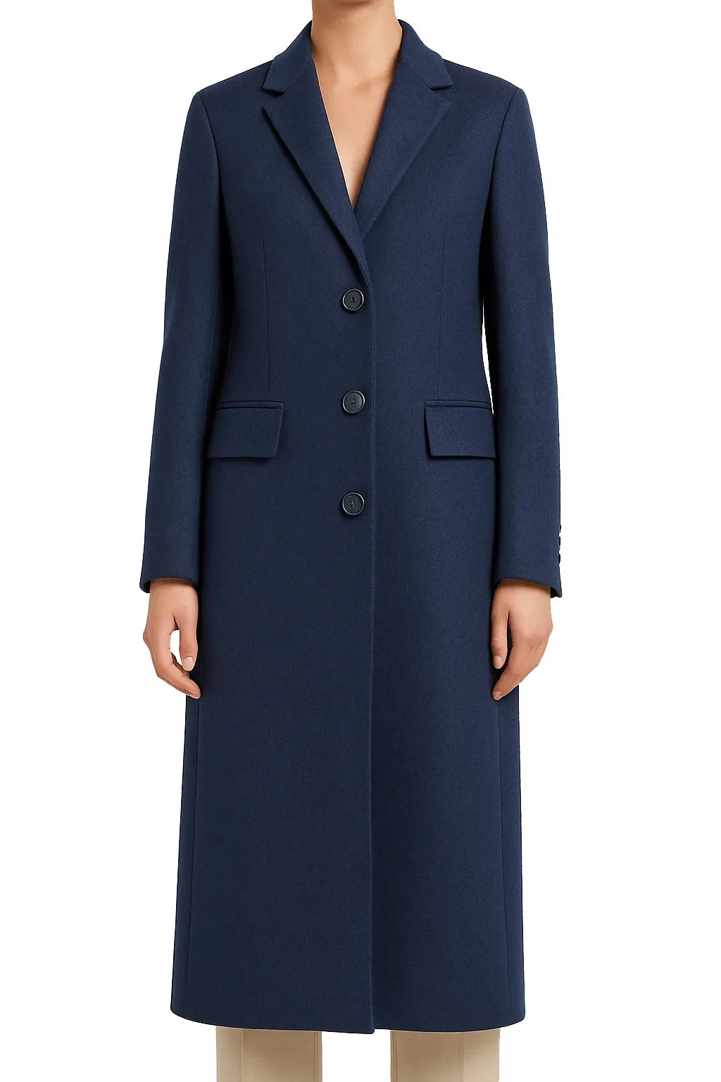 Loro Piana Fabric Coats Blue Woman sold by Siebentaschen product image thumbnail 3