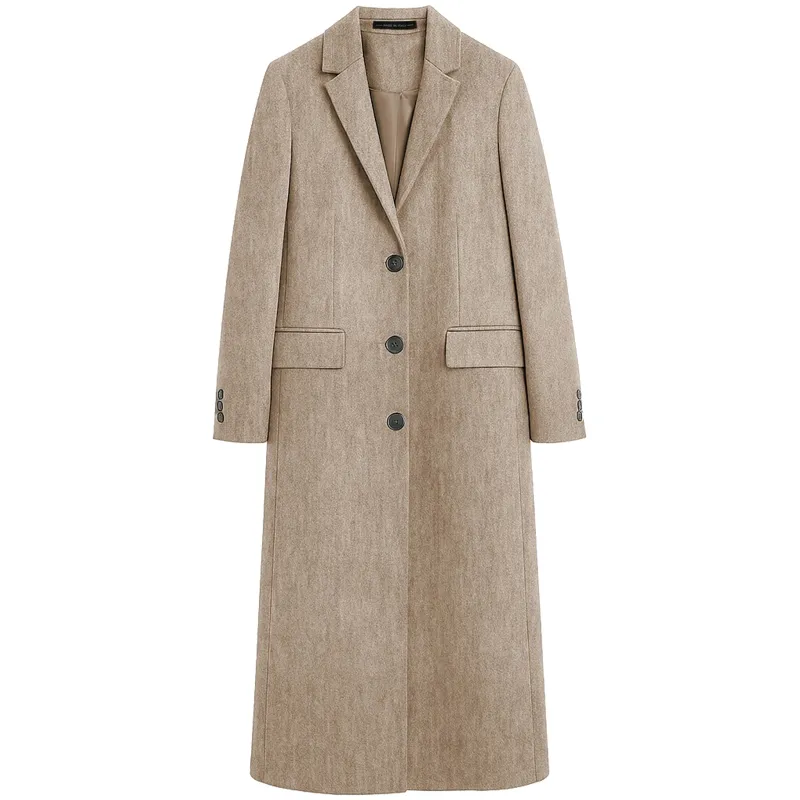 Loro Piana Fabric Coats Camel Woman sold by Siebentaschen