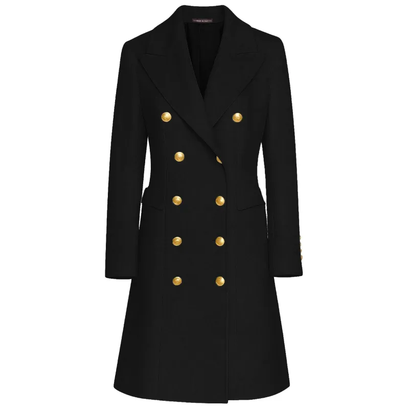 Loro Piana Fabric Coats Black Woman sold by Siebentaschen