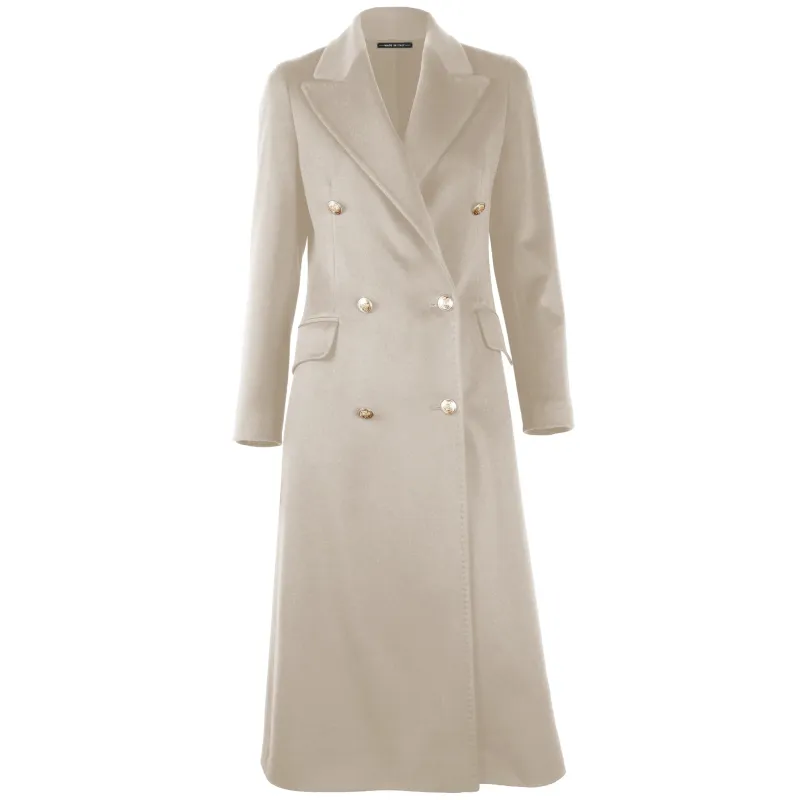 Loro Piana Fabric Coats Beige Woman sold by Siebentaschen