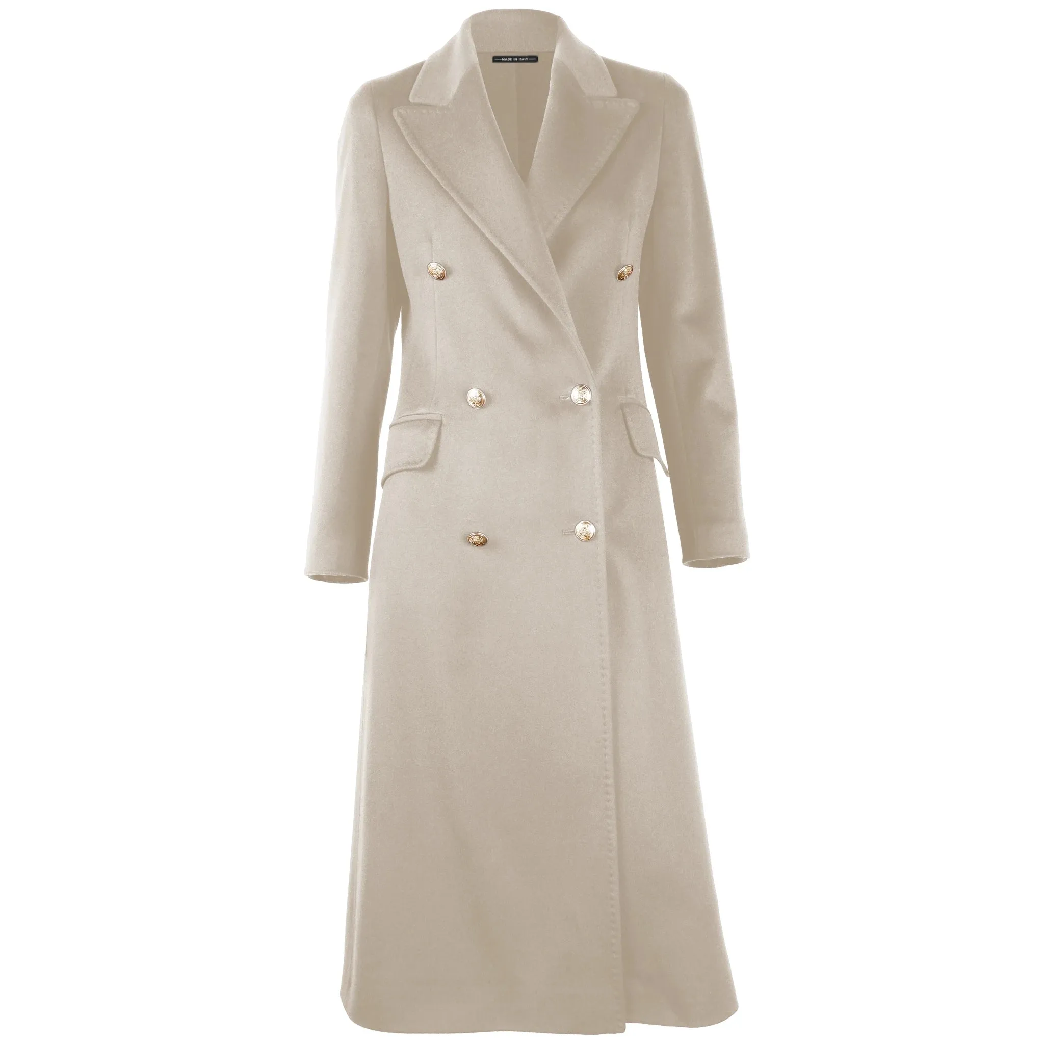 Loro Piana Fabric Coats Beige Woman sold by Siebentaschen