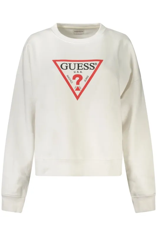 GUESS JEANS SWEATSHIRT WITHOUT ZIP WOMEN WHITE sold by Siebentaschen