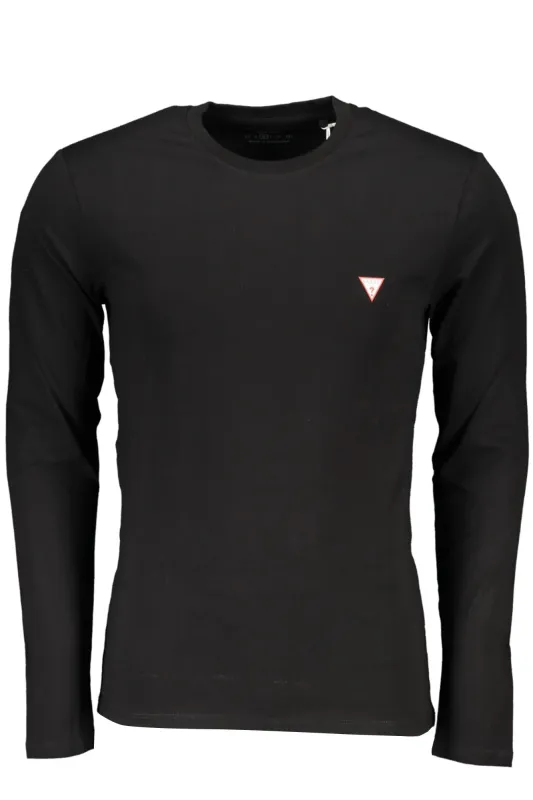 GUESS JEANS MEN S LONG SLEEVE T-SHIRT BLACK made by Guess