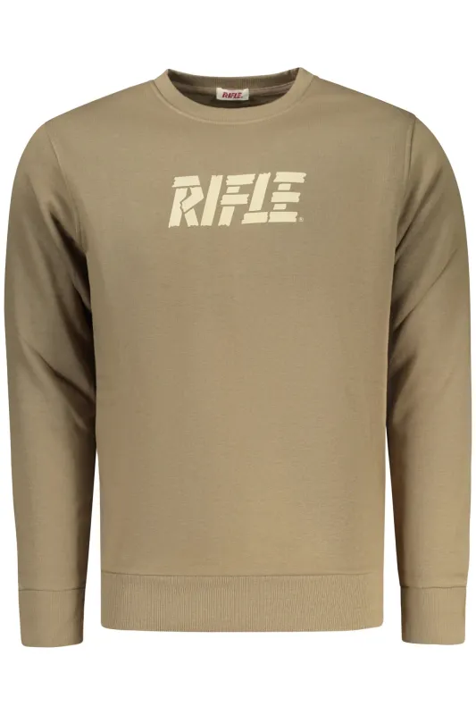 RIFLE MEN S ZIP-UP SWEATSHIRT BROWN sold by Siebentaschen