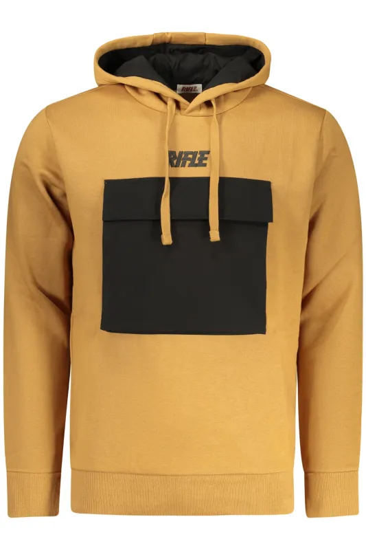 RIFLE MEN S ZIP-UP SWEATSHIRT BROWN sold by Siebentaschen