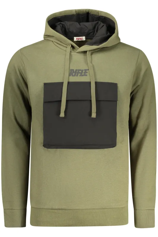 RIFLE MEN S ZIP-UP SWEATSHIRT GREEN sold by Siebentaschen