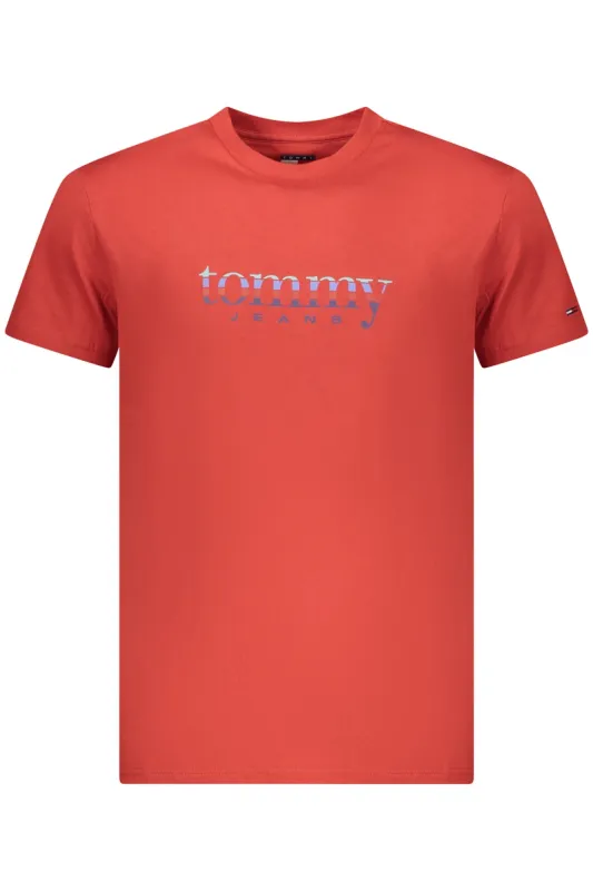 TOMMY HILFIGER MEN S SHORT-SLEEVED T-SHIRT, RED sold by Siebentaschen
