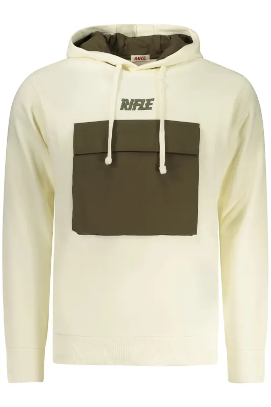 RIFLE MEN S ZIP-UP SWEATSHIRT WHITE sold by Siebentaschen