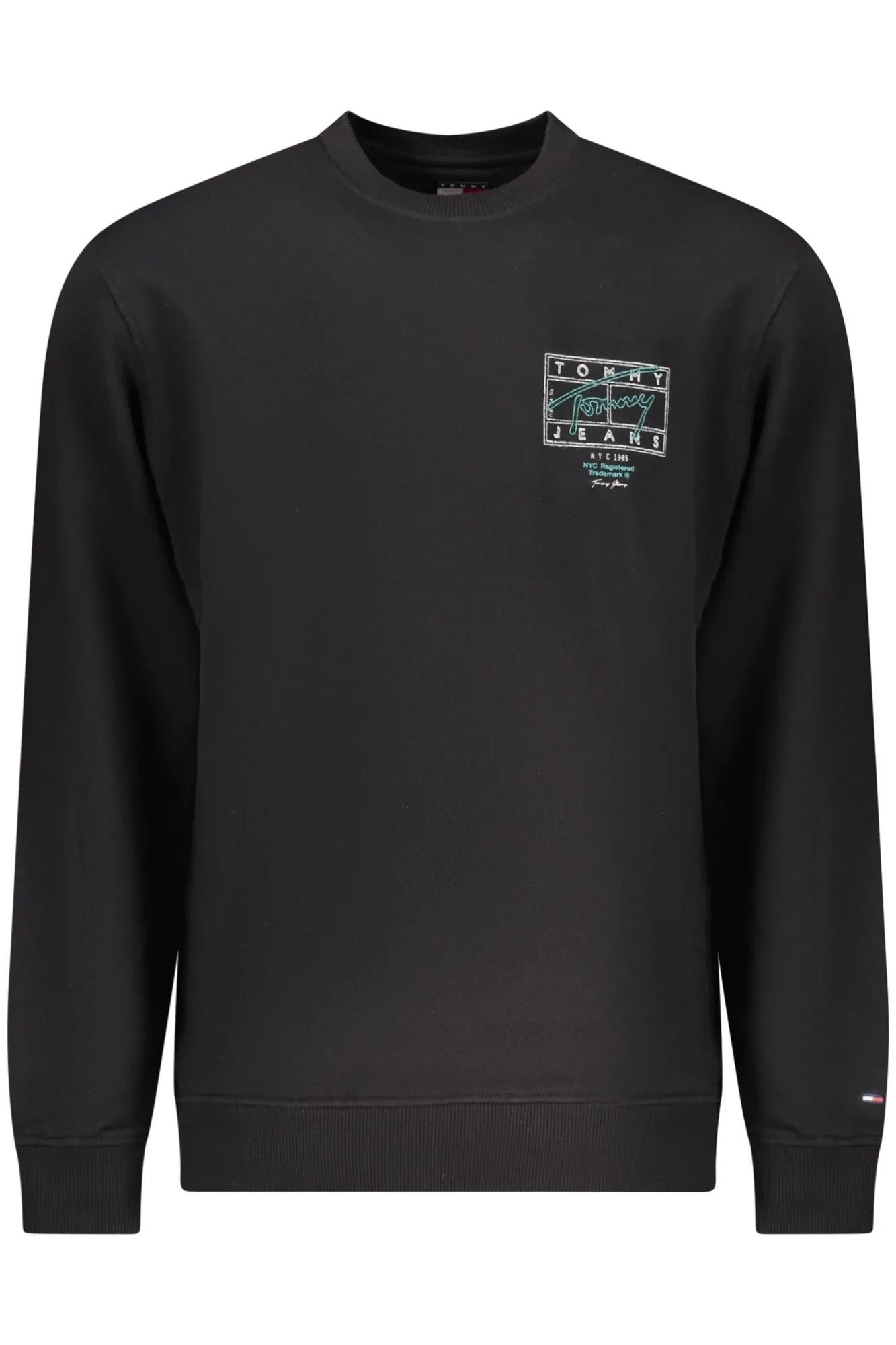 TOMMY HILFIGER MEN S BLACK ZIP-UP SWEATSHIRT sold by Siebentaschen