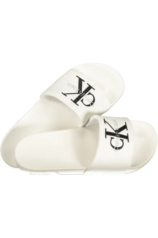 CALVIN KLEIN MEN S WHITE SLIPPER FOOTWEAR sold by Siebentaschen