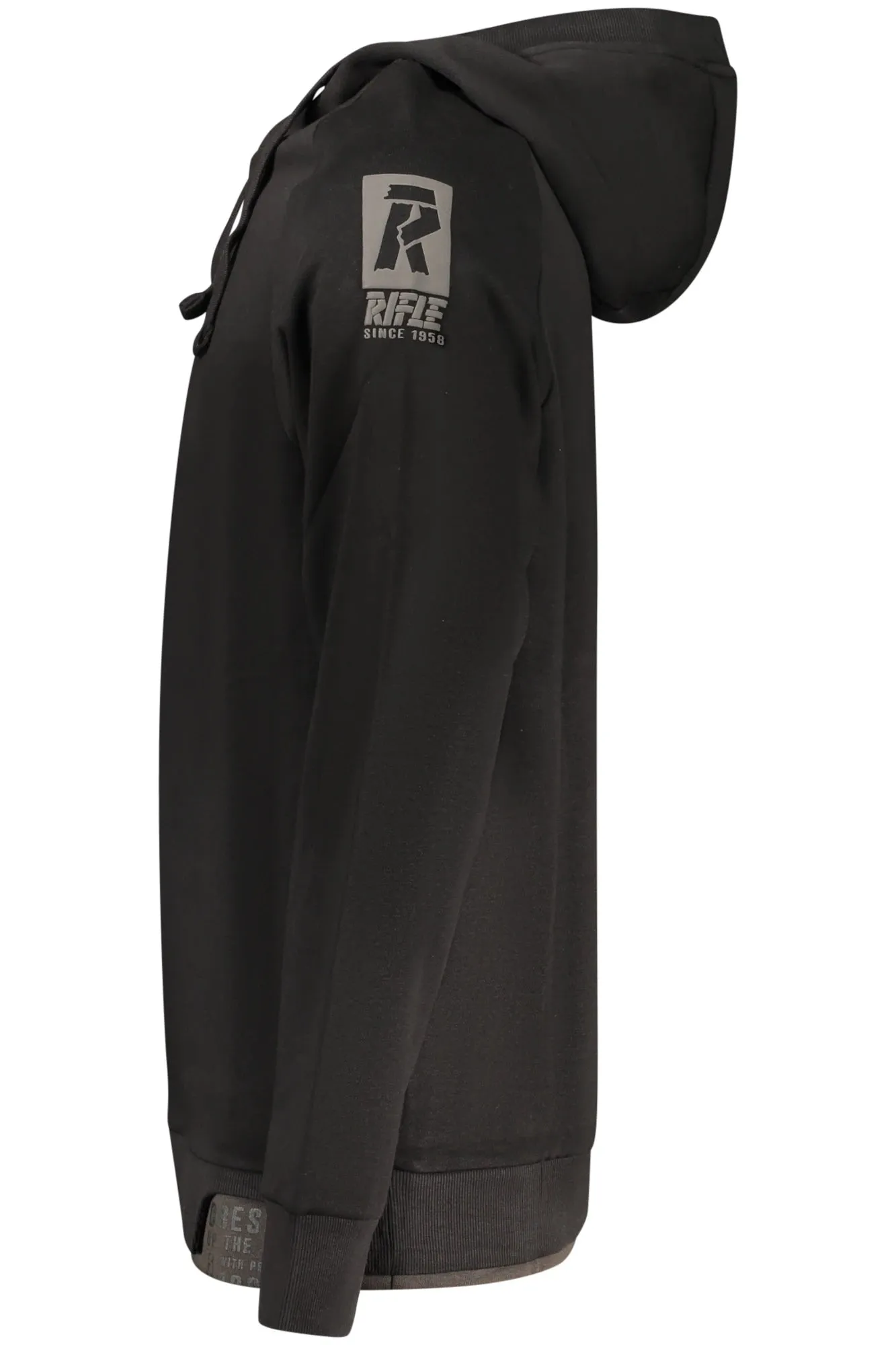 RIFLE MEN S BLACK ZIP-UP SWEATSHIRT sold by Siebentaschen product image thumbnail 3