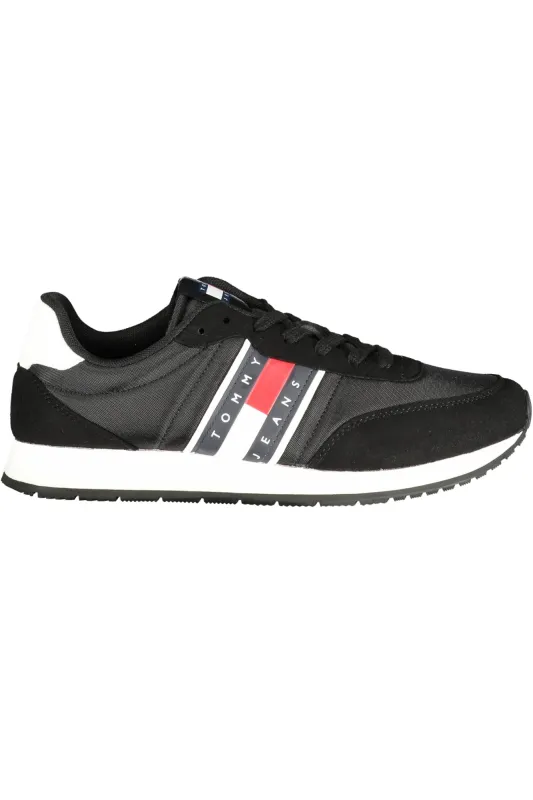 TOMMY HILFIGER MEN S BLACK SPORTS SHOES made by Tommy Hilfiger