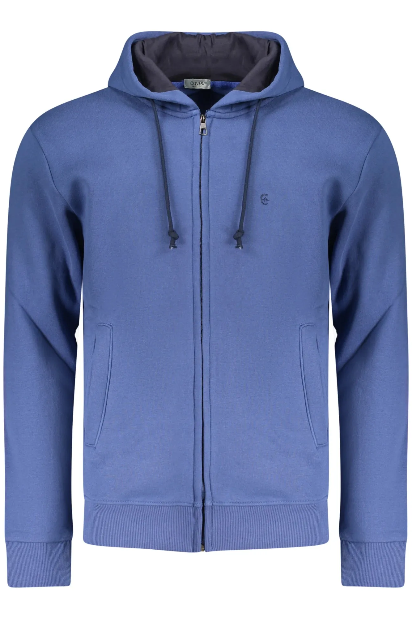COVERI MOVING MEN S BLUE ZIP-UP SWEATSHIRT sold by Siebentaschen