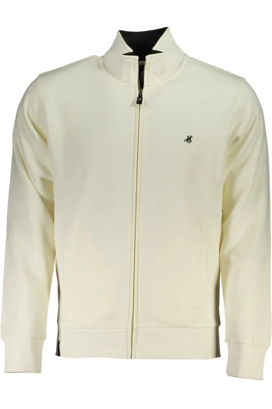 US GRAND MEN S WHITE ZIP-UP SWEATSHIRT sold by Siebentaschen