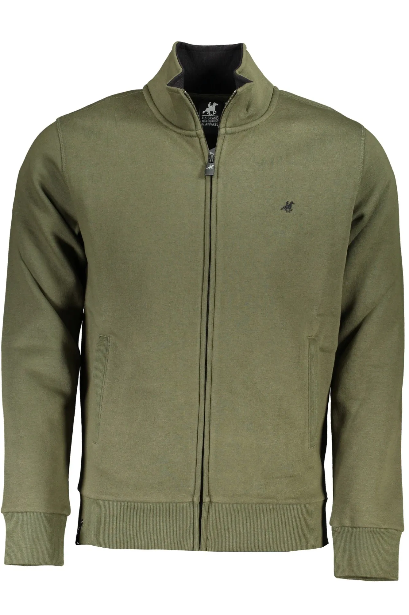 US GRAND MEN S GREEN ZIP-UP SWEATSHIRT sold by Siebentaschen