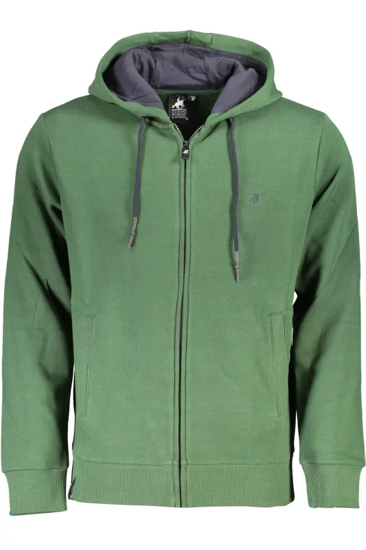 US GRAND MEN S GREEN ZIP-UP SWEATSHIRT sold by Siebentaschen