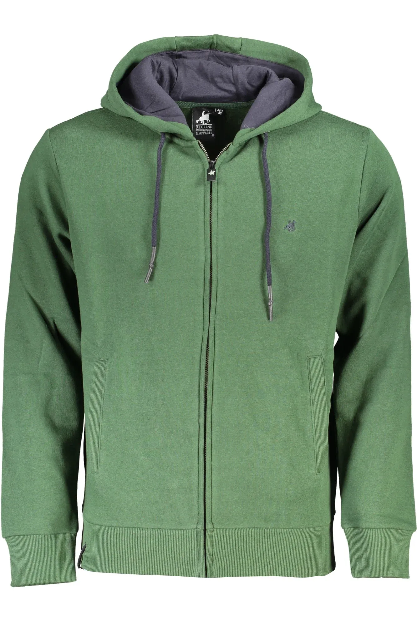 US GRAND MEN S GREEN ZIP-UP SWEATSHIRT sold by Siebentaschen