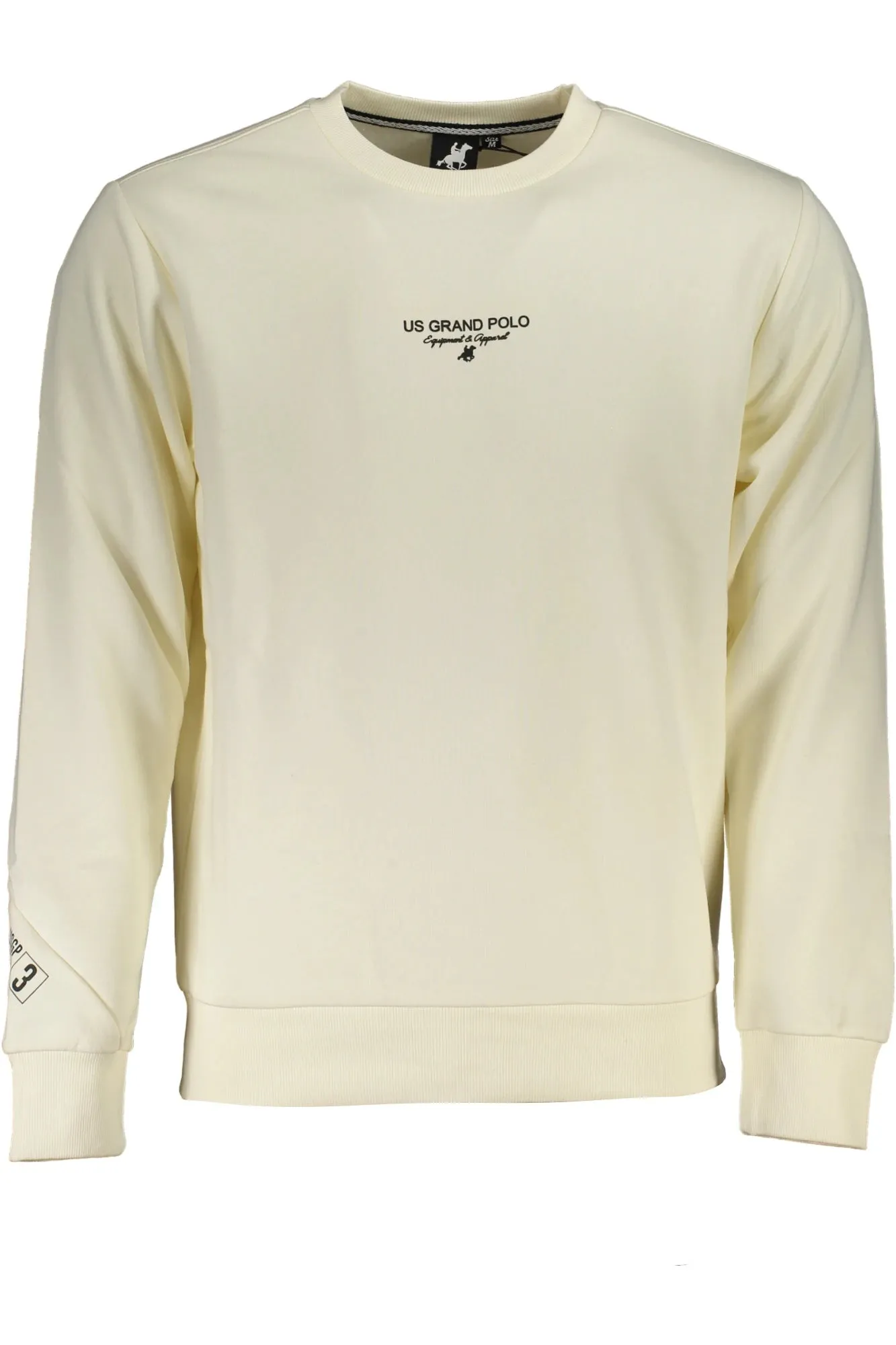 US GRAND MEN S WHITE ZIP-UP SWEATSHIRT sold by Siebentaschen