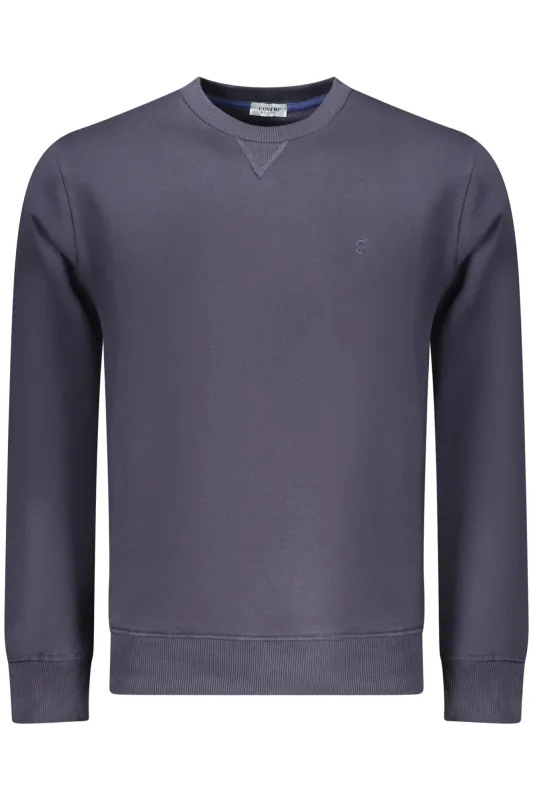 COVERI MOVING MEN S BLUE ZIP-LESS SWEATSHIRT sold by Siebentaschen