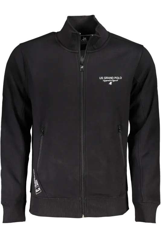 US GRAND MEN S BLACK ZIP-UP SWEATSHIRT sold by Siebentaschen