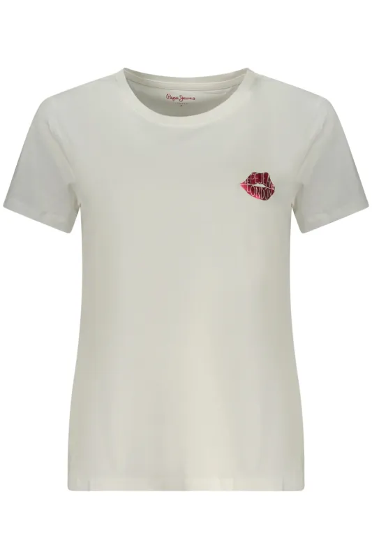 PEPE JEANS WOMEN S SHORT-SLEEVE T-SHIRT WHITE sold by Siebentaschen